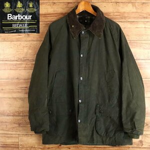 ※2T/R10.20-2　90s　ビンテージ　イギリス製　Barbour　バブアー　BEDALE　ビデイル　オイルジャケット　オイルドジャケット　3ワラント