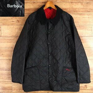 F8T/R10.3-4　Barbour　バブアー　キルティングジャケット　Lサイズ　ジャンパー　ブルゾン　ブラック　ユーロ古着