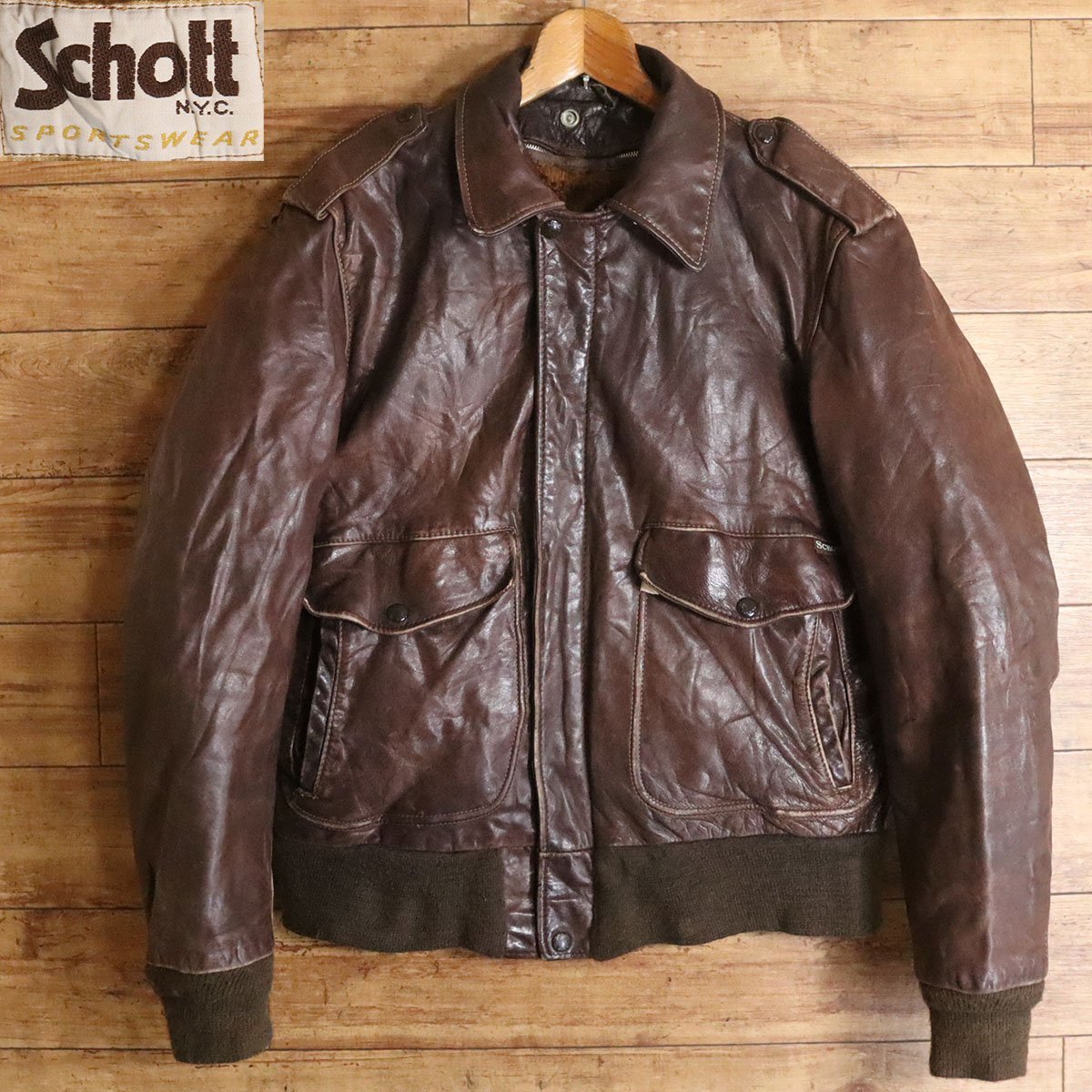 年最新ヤフオク!  schott レザー ボアジャケット、上着の中古