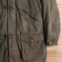 A11K/S5.3-5　AUTHENTIC　STRUCTURE　OUTERWEAR　ファイヤーマンジャケット　本革　ハンティング　レザージャケット　ファイアーマン_画像3