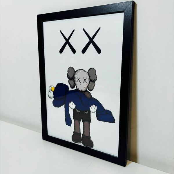 【額付きポスター】KAWS(カウズ)25ベアブリック(A4サイズ)