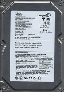 Seagate U Series 9ST3160022ACE 160GB ATA/IDE 5400rpm 