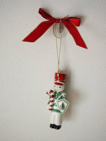 【Spode】クリスマス ツリー オーナメント おもちゃの兵隊 陶器製 スポード ハンドクラフト Handcrafted Toy Guard Christmas Ornament