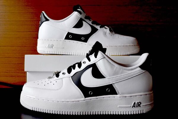 Nike Air Force 1 Low Silver Snap Buttons "White"27cm ナイキ