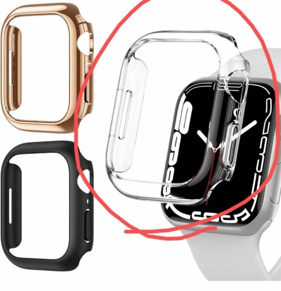 Zebaco コンパチブル Apple Watch ケース 41mm Series 8 保護フレーム 耐衝撃 クリア 透明