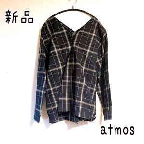 【新品未使用】アトモス atmos pink トップス 長袖トップス シャツ チェックシャツ ブラウス