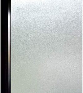 DS001_サイズ:44.3 x 200cm 窓 めかくしシート 窓用フィルム 目隠しシール すりガラス調 断熱遮熱 結露防止 