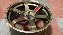 RAYS(レイズ) VOLK RACING TE37 SONIC SL 8Jx16+34 100-4H 中古良品2本セット プレスドグラファイイト_画像3