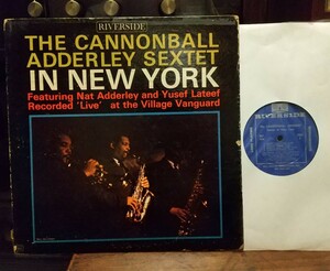 【LP・US ORG・サイン入・ジャズ喫茶放出盤・モノラル】The Cannonball Adderley Sextet In New York/キャノンボール・アダレイ