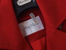 MaxMara■マックスマーラキャメル100％マニュエラアイコンコート■マヌエラコート36■赤レッド_画像7