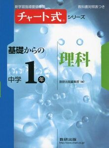 [A01086337]チャート式シリーズ基礎からの中学1年理科 (新学習指導要領準拠 チャート式基礎からの中学シリーズ) 数研出版編集部