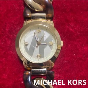 MICHAEL KORS 腕時計 べっ甲柄 ブレスレットタイプ