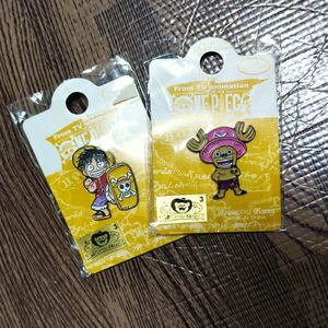 ワンピース　ONEPIECE　ピンバッジ　ピンバッチ　ルフィ＆チョッパー　セット