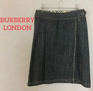 BURBERRY LONDON バーバリー ロンドン デニム巻きスカート 36