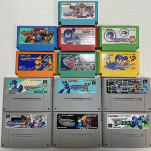 ☆FC SFC レア 希少 美品 ROCKMAN ロックマン 1 2 3 4 5 6 7 X X2 X3 フォルテ ボード サッカー セット FFマーク ☆動作確認済 端子清掃済の画像1