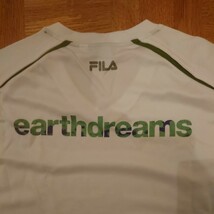 非売品 2007 earthdreams ホンダ レーシング F1チーム 支給品 半袖 Tシャツ 2XLサイズ FILA HONDA The Power of Dreams バトン バリチェロ _画像5