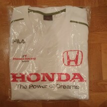 非売品 2007 earthdreams ホンダ レーシング F1チーム 支給品 半袖 Tシャツ 2XLサイズ FILA HONDA The Power of Dreams バトン バリチェロ _画像6