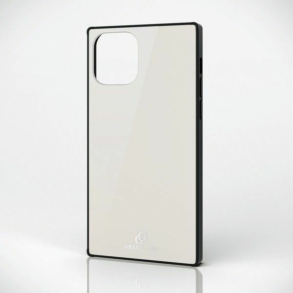 elecom iPhone 11 pro ハイブリッドケース ホワイト 日本メーカー製表面硬度9Hリアルガラス ワイヤレス充電