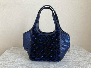 Savoy Saboy Sambagebageby Blue ☆ Span Coll Tote Mag Glitter