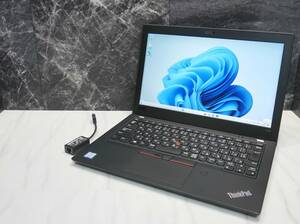 i5-8th SSDNVMeに換装済 Lenovo ThinkPad X280 メモリ8G/SSDNVMe256G/11Pro 22H2クリーンインストール/12.5型FHD(1920×1080)/20KE-S7VR00