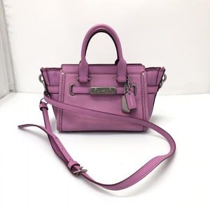 【中古】COACH MINI SWAGGER 2WAY ショルダーバッグ L1420 35798 コーチ ピンク[240024417150]