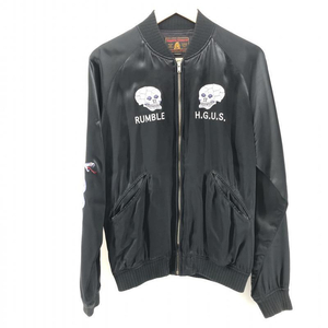 【中古】HYSTERIC GLAMOUR 16AW SNAKE&SKULL スカジャン サイズ M ブラック 　ヒステリックグラマー[240024419677]