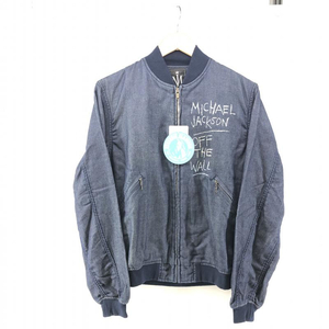 【中古】HYSTERIC GLAMOUR×MICHAEL JACKSON 18ss インディゴリブブルゾン サイズS 02182AB07249 ヒステリックグラマー[240024432485]