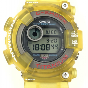 【中古】G-SHOCK DW-8200 フロッグマン スケルトン 赤文字 イエロー ジーショック[240024432878]