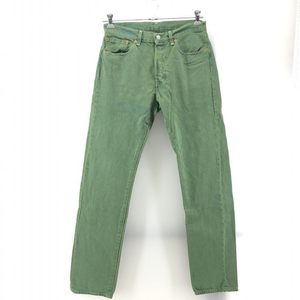 【中古】LEVI'S×DENIM TEARS ADG 501 グリーンデニム サイズW31　リーバイス×デニムティアーズ[240024437002]