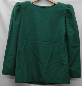 Yves Saint Laurent Yves Saint-Laurent Western-style clothes long sleeve shirt blouse green green lady's 