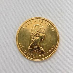 K24 メイプルリーフ金貨 コイン 1/4oz 7.75g ゴールド