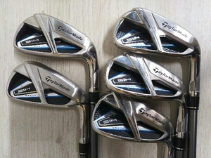 アイアンセット TaylorMade SIM MAX テーラーメイド シム マックス フレックスS TENSEI TM60 5本セット Golf Pride ゴルフ スポーツ