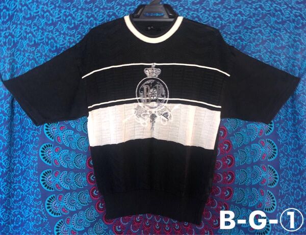 BLACK PIAA半袖・ブラック系・Mサイズ・一着分・美品古着・B-G-①ホームクリーニング済み保管品