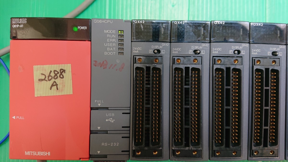 TJ230674 PLC CPU ユニット 三菱/MITSUBISHI Q61P,Q00CPU,QX42