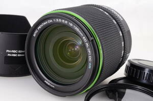 ★新品級★ペンタックス PENTAX DA 18-135mm F3.5-5.6 ED AL DC WR 純正レンズフード フィルター付★美しい光学系 防滴構造 7.5倍高倍率