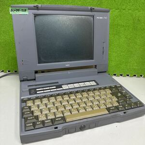 PCN98-539 super-discount PC98 notebook NEC PC-9821Ne2/340W electrification only has confirmed Junk 