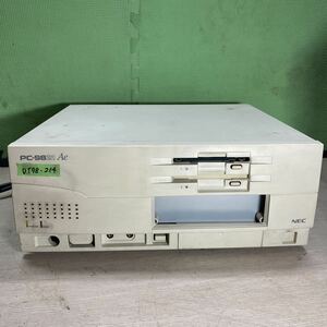 DT98-214 激安 PC98 デスクトップ NEC PC-9821Ae/U2 MEM 14336KB HDD欠品　メモリーチェックまで確認済み　ジャンク