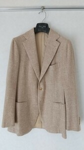 Cesare Attolini × BEAMS F 別注 カシミヤ × シルク メランジ ジャケット カラー:ベージュ サイズ:46