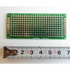 ユニバーサル基板 ボード ガラスエポキシ ガラエポ 両面スルーホール 7x3cm