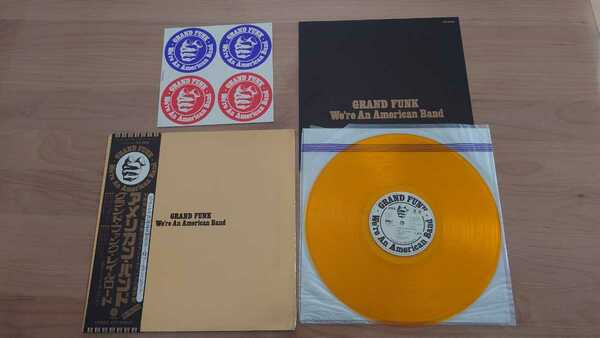 ★グランド・ファンク・レイルロード Grand Funk Railroad★アメリカン・バンド★We're An American Band★帯付★LP★見本盤★中古★PROMO