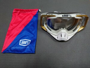 100% ゴーグル RACECRAFT　白金　正規品　未使用品　OAKLEY　