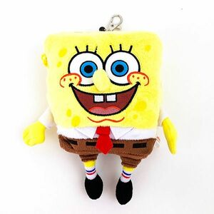  sponge Bob soft toy pass case ticket holder IC card inserting commuting going to school yellow 