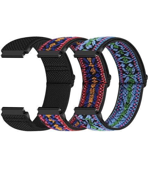 クイックリリース時計ストラップ 22mm 20mm 18mm 弾性ナイロン Wacth バンド 3本時計バンド 新入荷