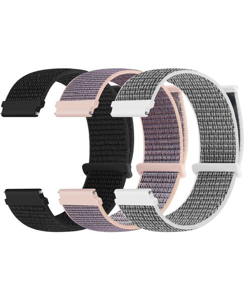 時計バンド 18mm 20mm 22mm クイックリリース ナイロン スポーツ ループ 時計バンド 調節可能 通気性 3本男女兼用