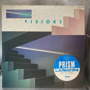 美盤 LP/PRISM (プリズム・和田アキラ・渡辺建・中村哲)「Visions (1982年・MOON-28005・プログレ・フュージョン)」