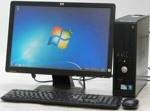 DELL Optiplex 380-450SF ■ 19インチワイド 液晶セット ■ Celeron-450/DVDROM/省スペース/Windows7 デスクトップ