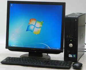 DELL Optiplex 380-450SF ■ 19インチ 液晶セット ■ Celeron-450/DVDROM/省スペース/Windows7 デスクトップ