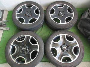 【16】 ミニクーパー より タイヤホイール 4本 17×7J PCD120 インセット/50 5穴 205/55R17 中古 ☆051018ｒｓ