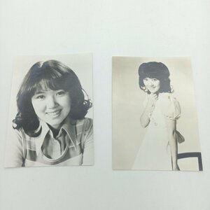  photograph of a star Pro my do. rice field beautiful fee . Showa era idol singer photograph 2 sheets white black collection that time thing [ road comfort Sapporo ]