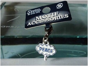 ☆PEACE ピース ストラップキーホルダー モチーフアクセサリー☆